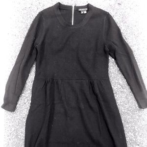 Theory Black Dress with Full back Zipper size S